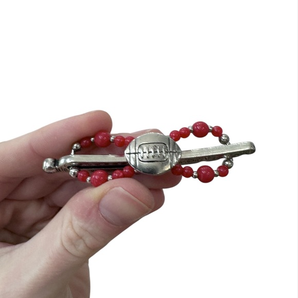 Lilla Rose Flexi Clip Red Football XS - Picture 1 of 6